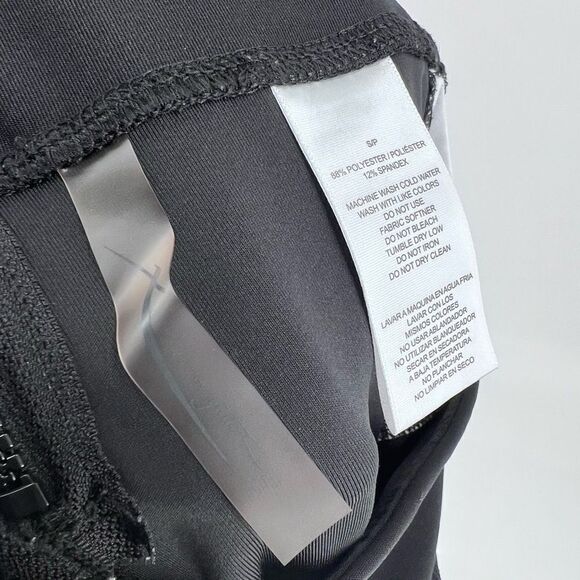 Gottex Women's Workout Pants Size Small Leggings Black White Phone Pocket Side c - Picture 9 of 12